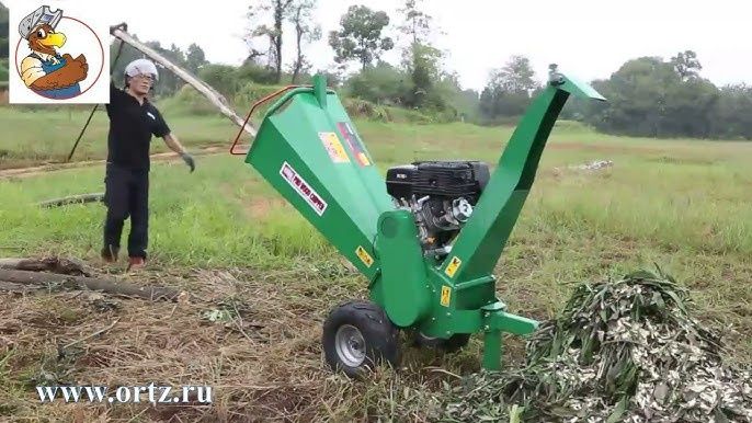 Дробления веток в щепу