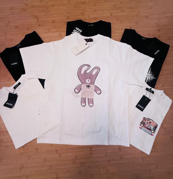 Tricou Gucci Unisex Model Alb