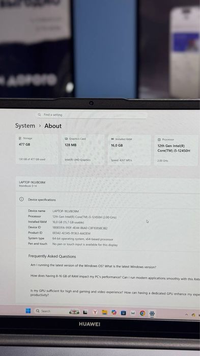Huawei MateBook D14