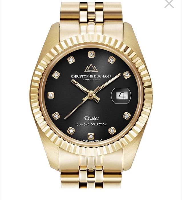 Иноксов часовник с 11 диаманта