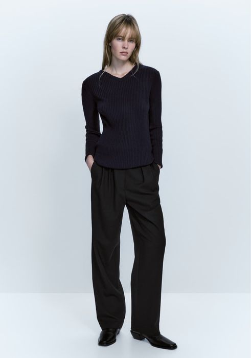 Bluza reiata Massimo Dutti, cu lana