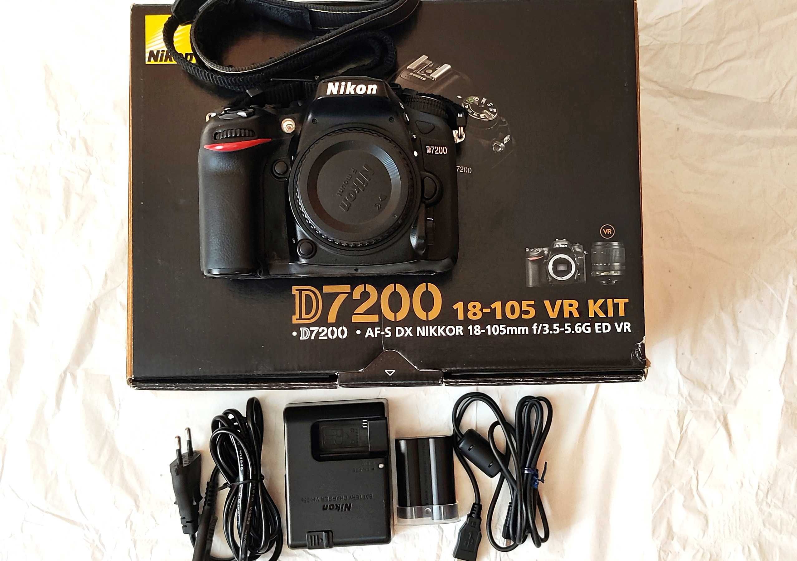 Продавам DSLR фотоапарат Nikon D7200 тяло