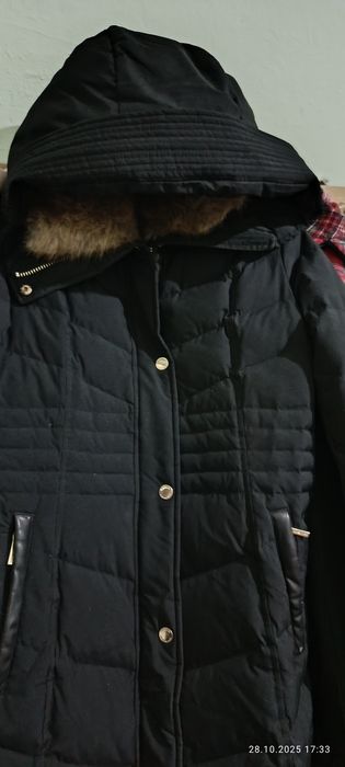 Брендовый  длинный женский пуховик Michael Kors,Индонезия