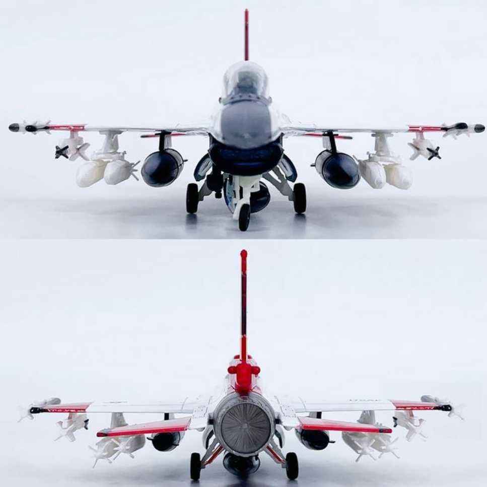 Macheta avion metalica Lockheed Martin F-16D Block 62+ scara 1:72 21cm