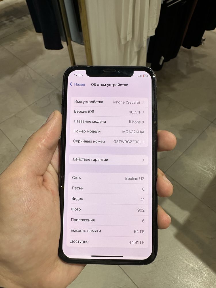 Iphone X, 64gb, yaxshi holatda