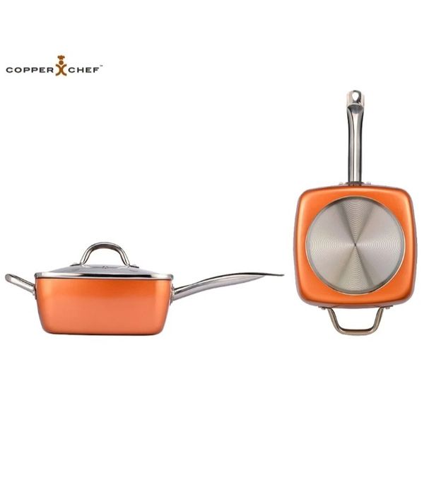 Copper Chef Pan - дълбок тиган с незалепващо покритие