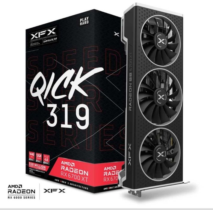 XFX SPEEDSTER QICK 319 AMD Radeon™ RX 6700 XT CORE Gaming Graphics Car