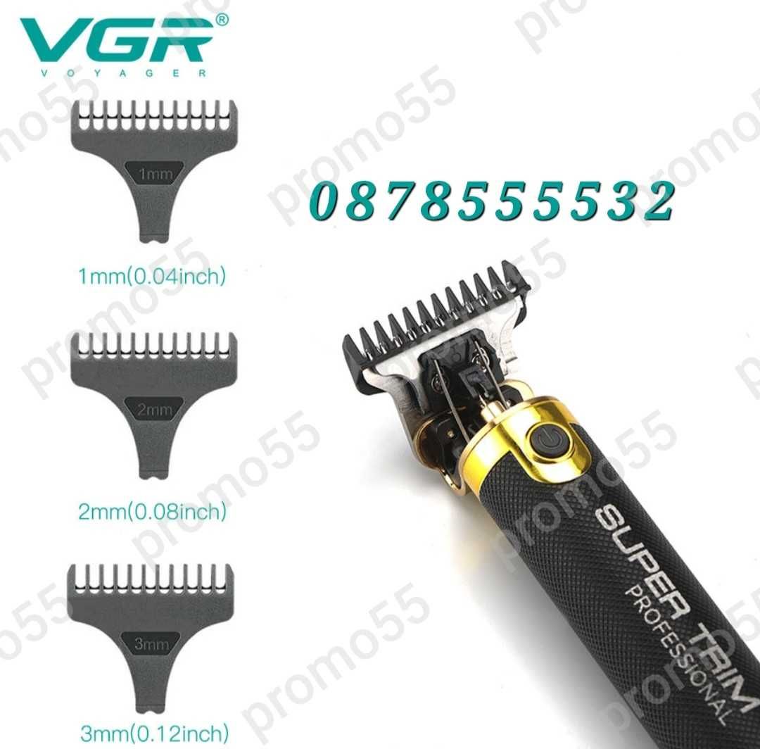 Професионална безжична машинка тример за подстригване оформяне VGR-082