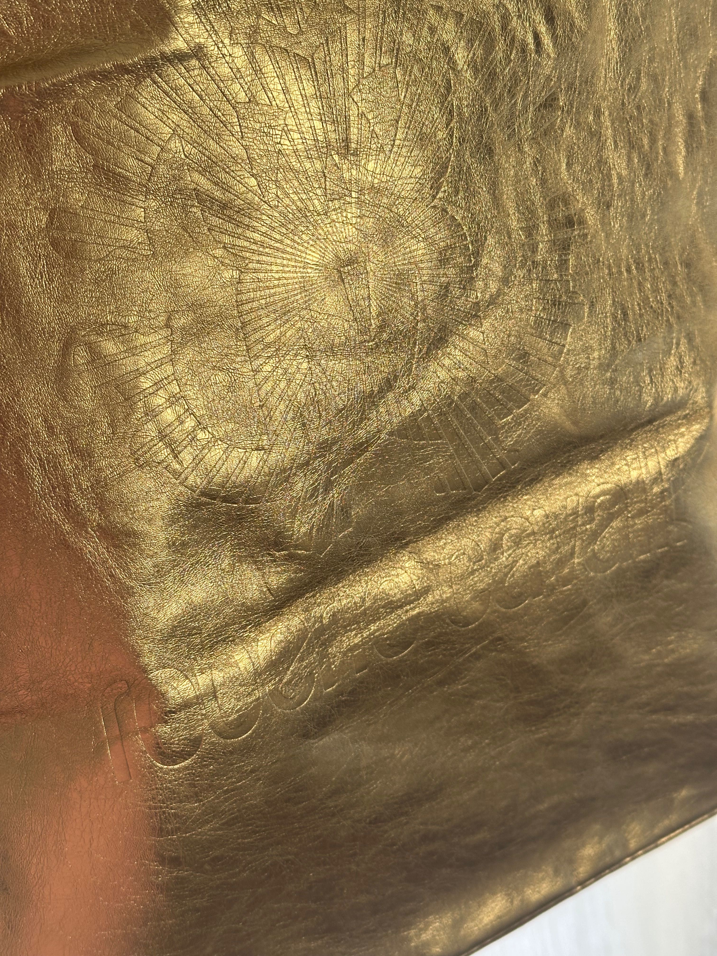 Roberto Cavalli златна tote bag