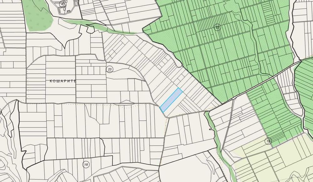 Земеделски парцел в местността Кошарите, Каблешково