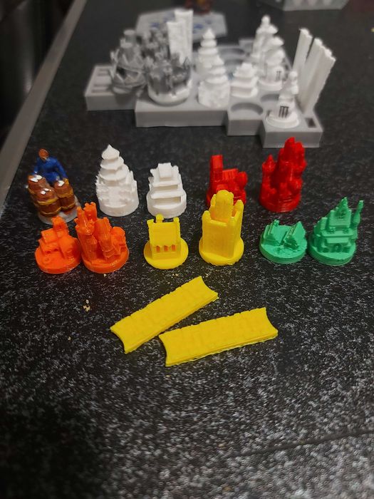 Piese catan printate 3D diverse culori