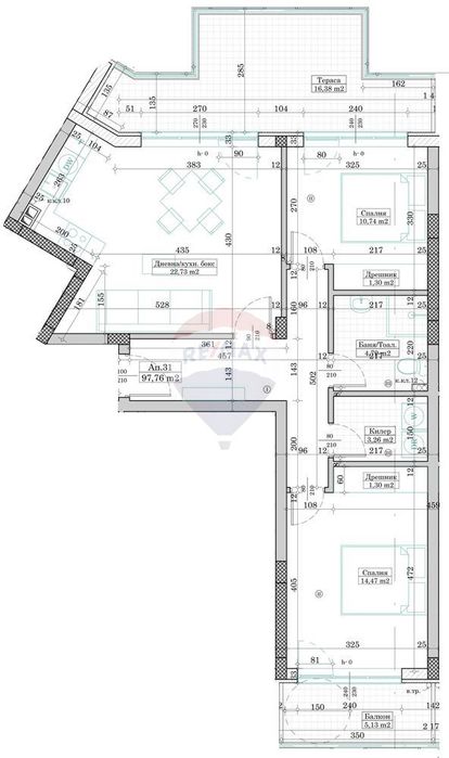 Продава се Тристаен апартамент в Варна, Виница - 106 кв.м за 1210 €/кв.м - Снимка #9