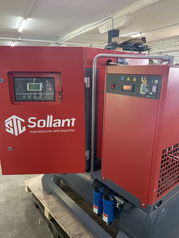 Compresor cu surub 7.5 kw rezervor si uscator de aer folosit