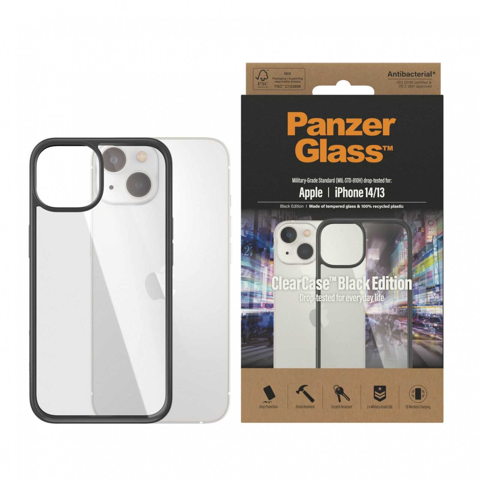 iPhone 14 Plus Гръб ClearCase PanzerGlass, Antibacterial калъф