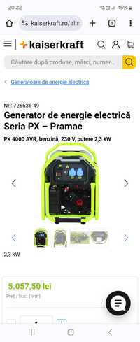 Generator profesional PRAMAC PX4000
