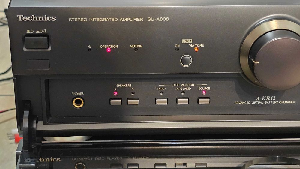 Amplificator Technics SU-A808 cu telecomanda, impecabil, test video!