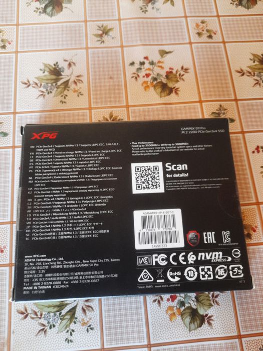 Vând Solid-state Drive (SSD) ADATA XPG GAMMIX S11 Pro, 512 GB, NVMe,