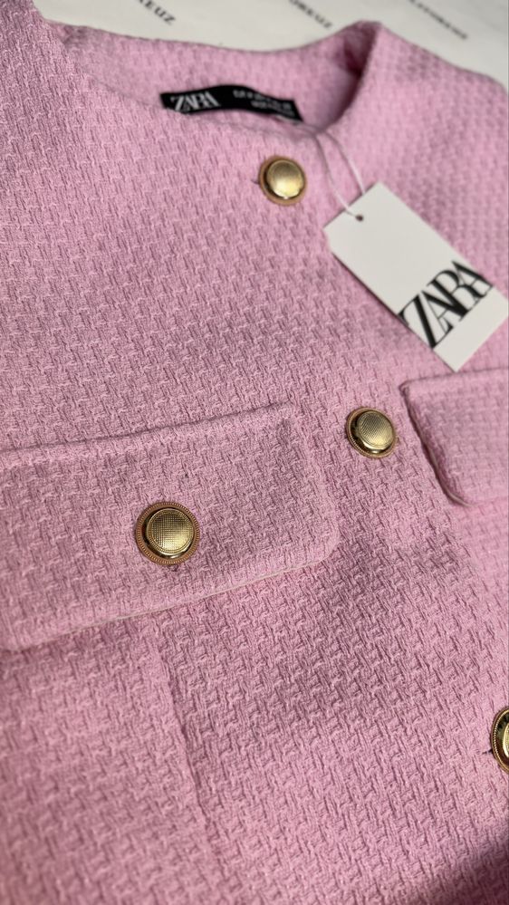 Твидовая жилетка ZARA