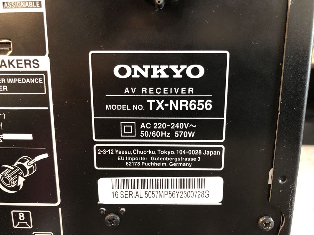 Onkyo TX-NR656 Bluetooth Wi-Fi