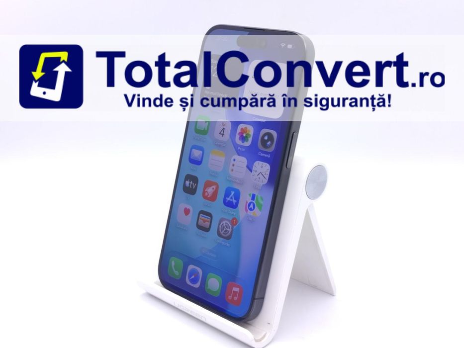 Apple iPhone 15 Pro 256GB Black Titanium, Garantie 24 luni | #D88119