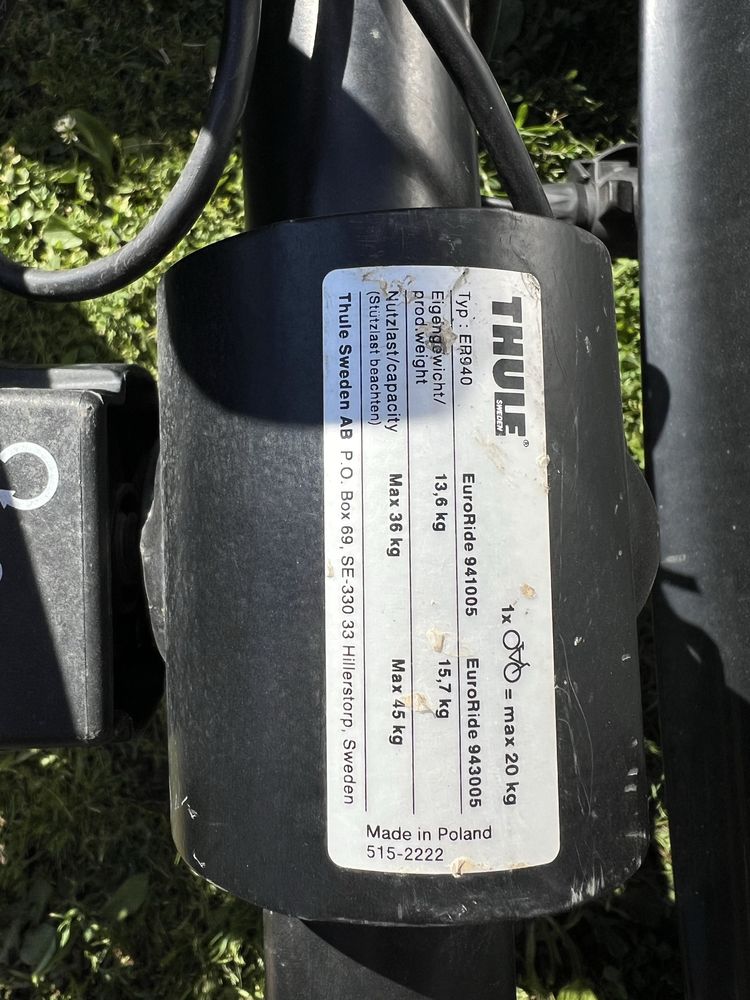 Thule EuroRide 940 suport de bicicleta pe carlig
