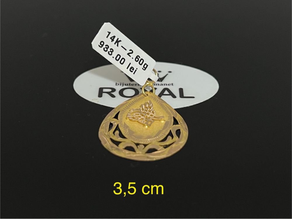 Bijuteria Royal CB : Pandant aur 14k 2,60gr