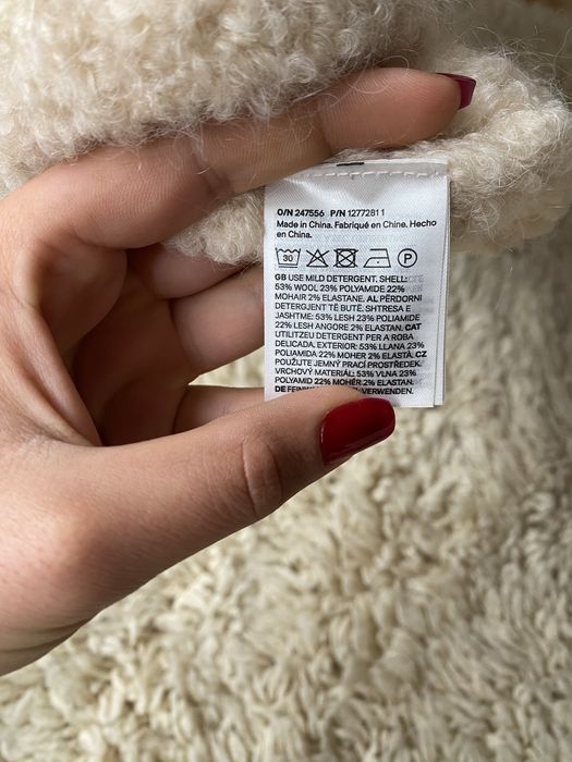 H&M вълнен топ/потник/пуловер без ръкав