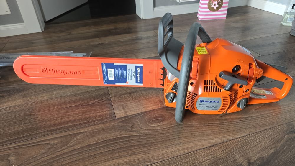 husqvarna 450 rancher 3,2cp +2lame si 2 lanturi noi