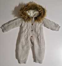 Зимен бебешки плетен ескимос/ космонафт
