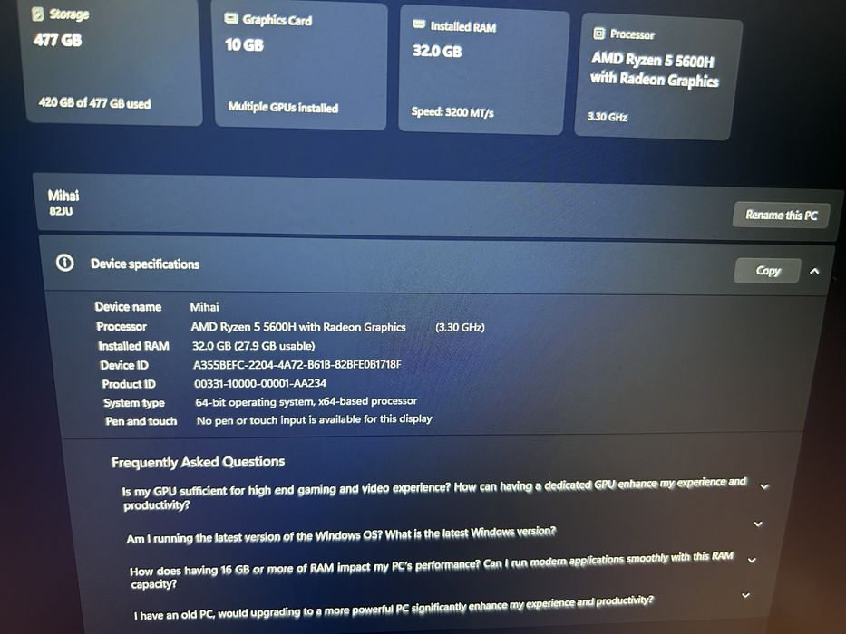 Laptop Lenovo Legion