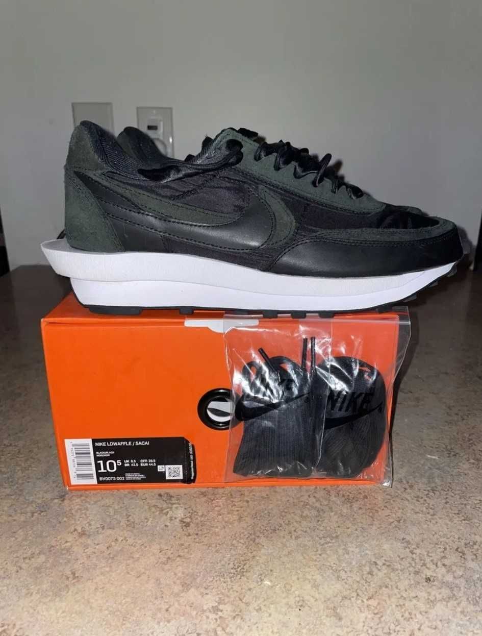 Adidasi Nike LD Waffle sacai Black Nylon NOI