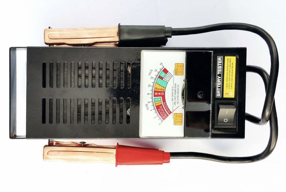 Товарна вилка.aналогов тестер за aкумулатори 12, 6V.Battery Tester