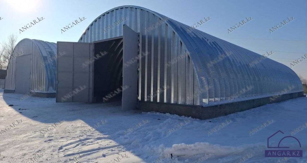 Ангар бескаркасный разборный