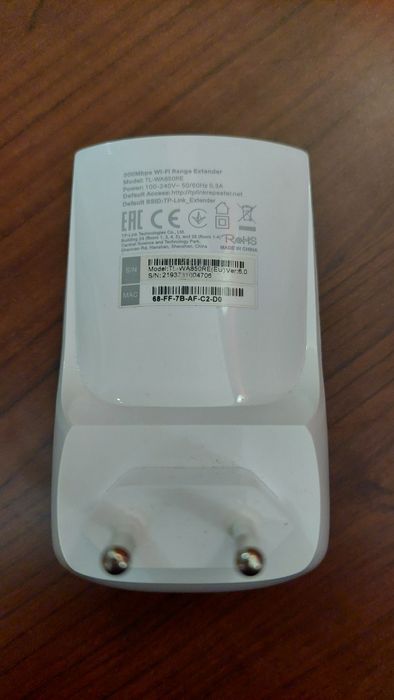 Wifi extender tplink tl-wa850re