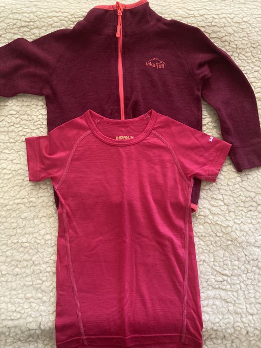 Мерино горница и тениска с къс ръкав р-р 110-116