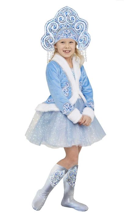 Новогодние костюмы Снегурочки и Деда Мороза для детей и взрослых