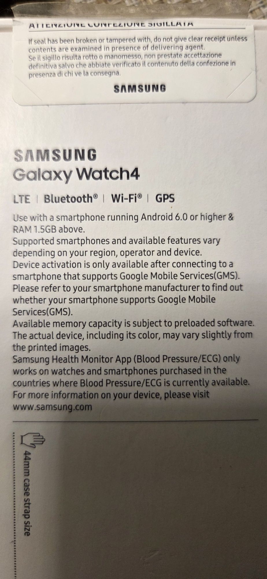 Samsung galaxy watch 4 LTE