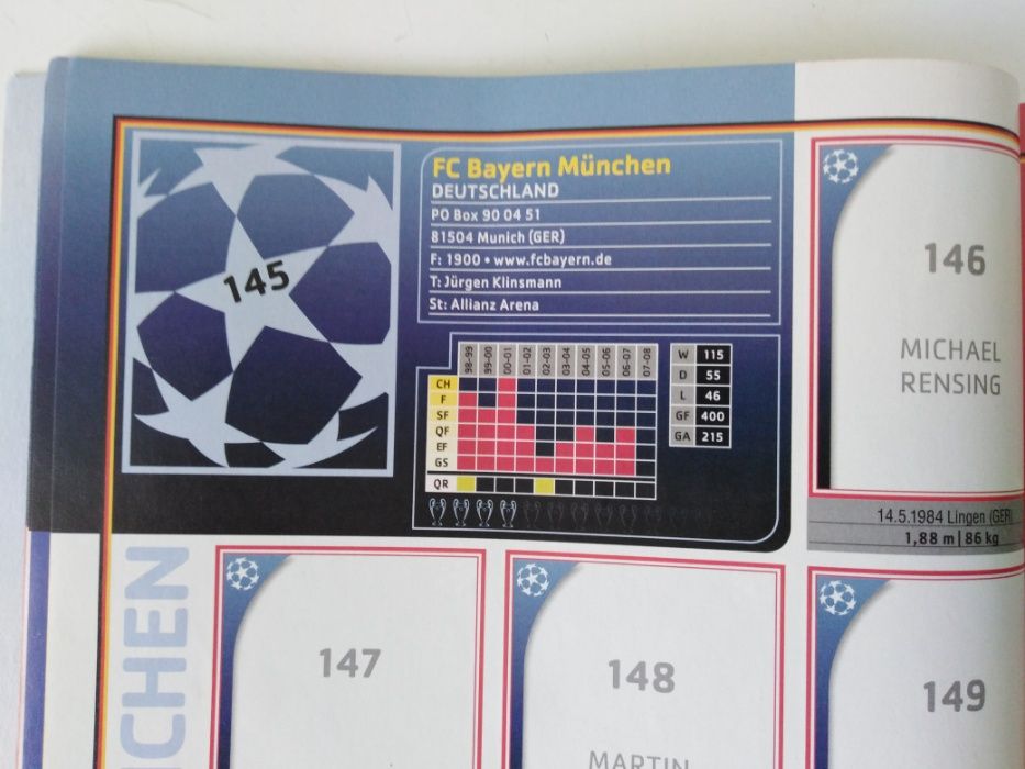 reviste de colectie 2 buc. UEFA Champions League 2008-2009