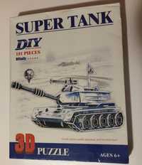 Vand puzzle 3D SUPER TANK 181 PIESE nou VARSTA 6+