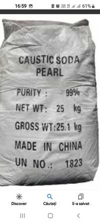 Soda caustica sac 25kg concentratie 98% metrou iancului