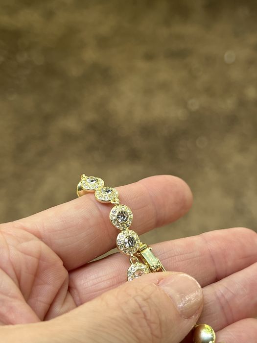 Bratara Swarovski auriu