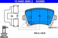 Set placute frana ATE 13.0460-2880.2 pentru AUDI, SEAT, SKODA, VW