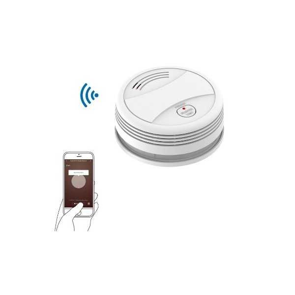 Detector fum WiFi Smart Life – compatibil Google Home si Amazon Alexa