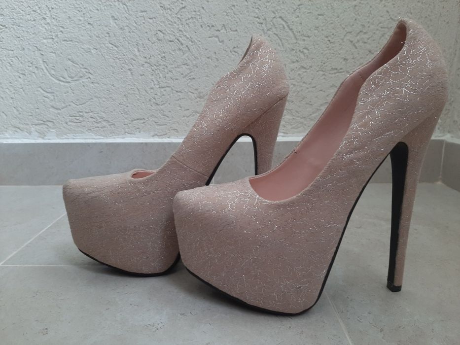 Pantofi dama bej/negru