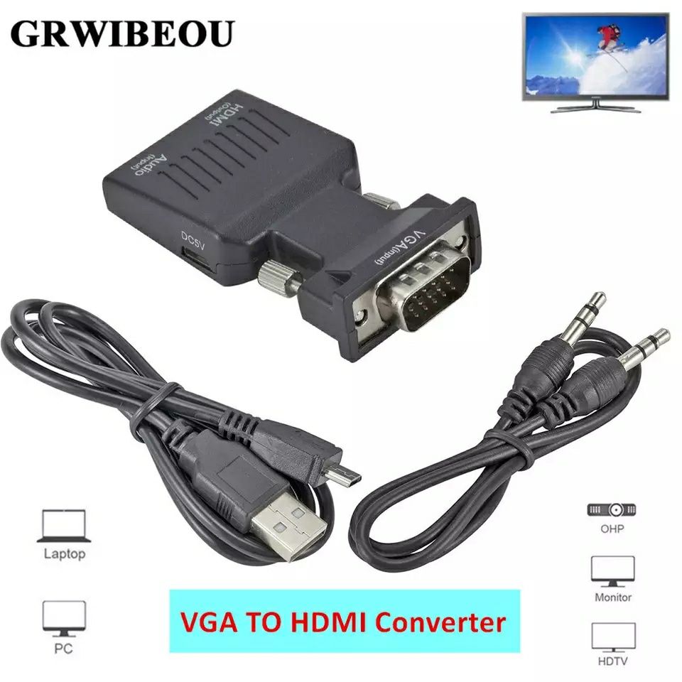 ПЕРЕХОДНИК дисплей порт мини DP к HDMI,VGA DVI MacBook ноутбук,монитор