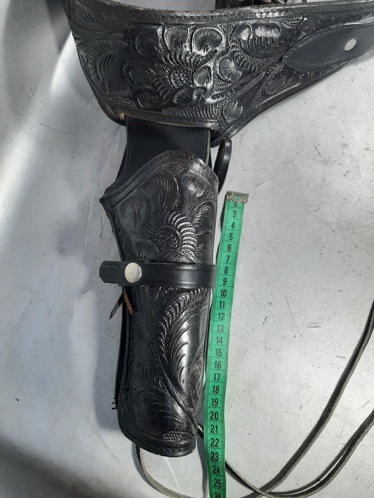 Curea pt pistol western cowboy made in Mexico piele