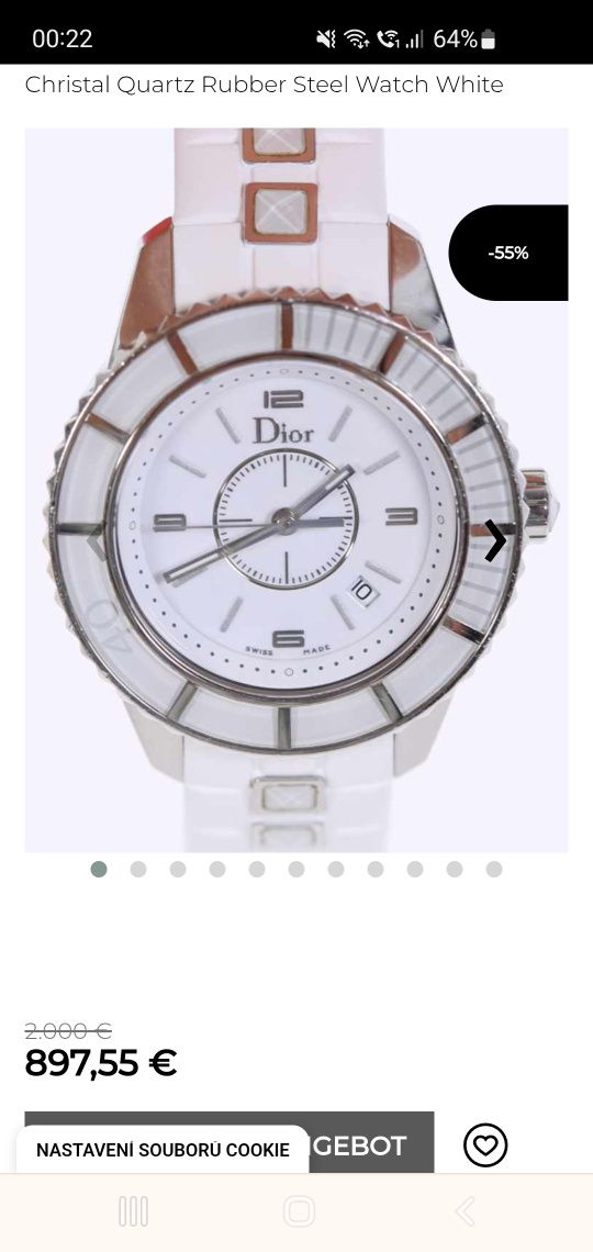 Dior Christal White schimb Chopard Bvlgari Cartier