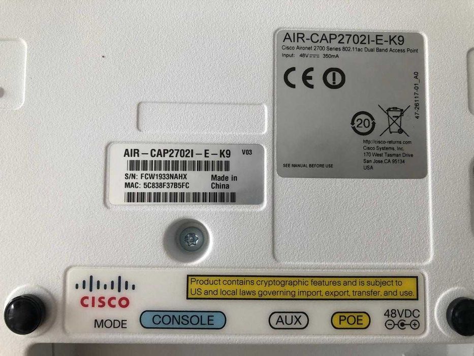 Точки доступов Cisco для офисов и торговых помещений