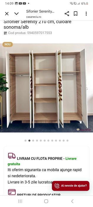 Vând mobila dormitor