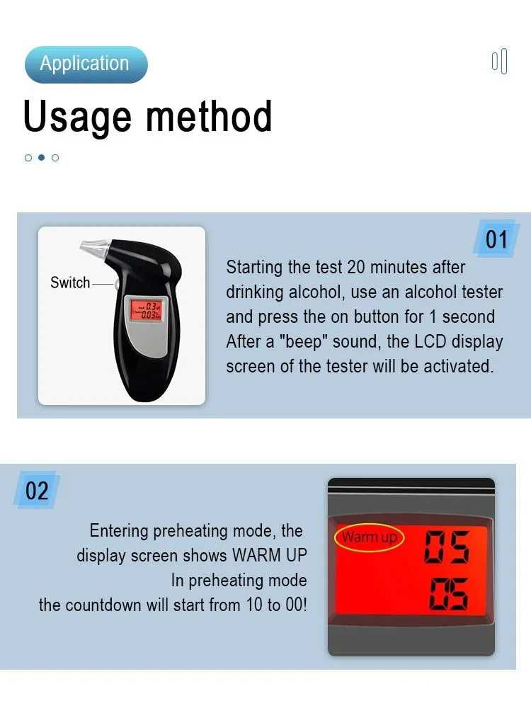 Alcool test, etilotest, cu afisaj digital - NOU